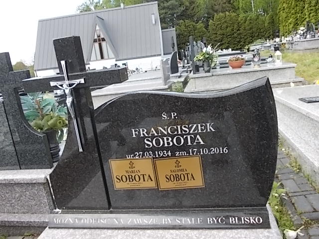 Franciszek Sobota Tarnów Gmina - Grobonet - Wyszukiwarka osób pochowanych